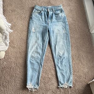 Zara Light Blue Boyfriend Jeans